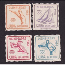 CUBA 1960 SERIE COMPLETA DE ESTAMPILLAS NUEVAS MINT DEPORTES 7.25 EUROS